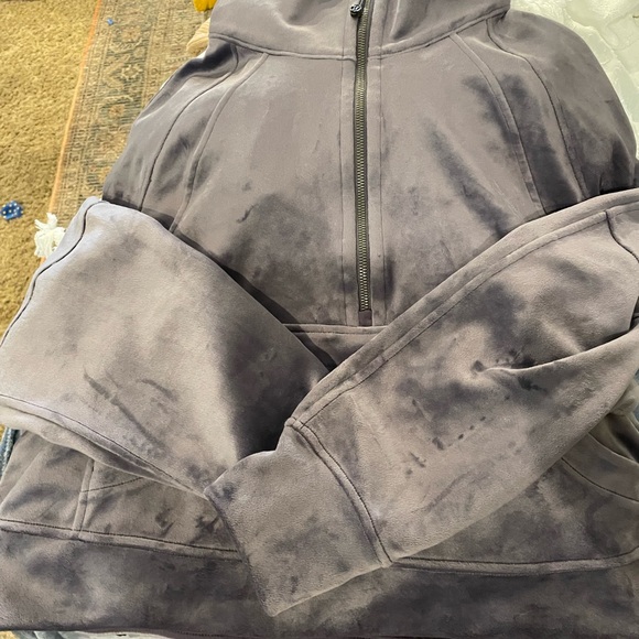 lululemon athletica purple/grey  Half-Zip Sweatshirt. New condition. M/L - Picture 4 of 11